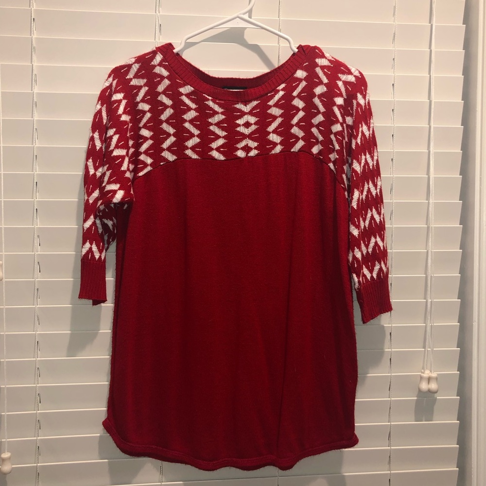 New Directions Sweater with 3/4 Sleeves